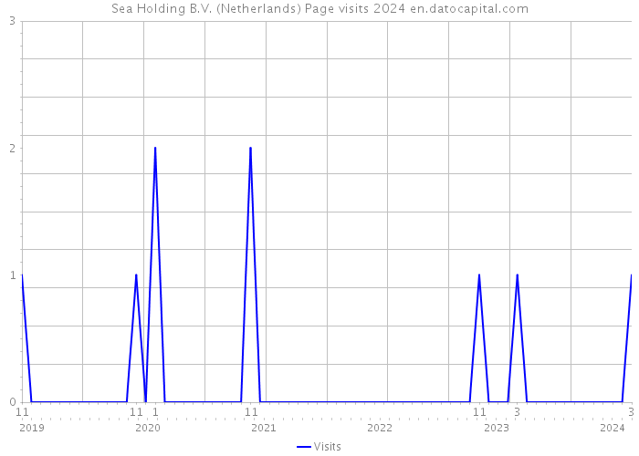 Sea Holding B.V. (Netherlands) Page visits 2024 