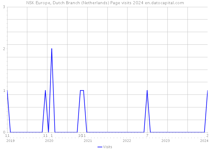 NSK Europe, Dutch Branch (Netherlands) Page visits 2024 