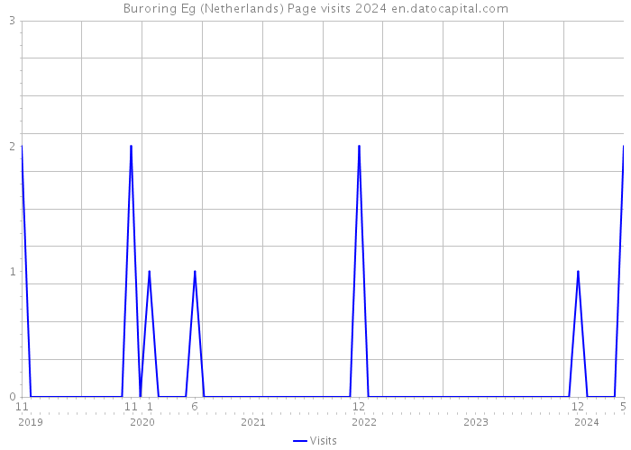 Buroring Eg (Netherlands) Page visits 2024 