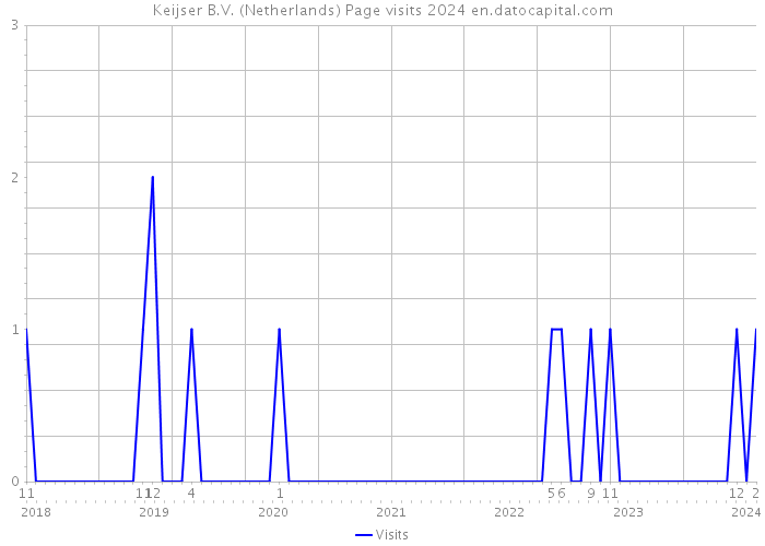 Keijser B.V. (Netherlands) Page visits 2024 