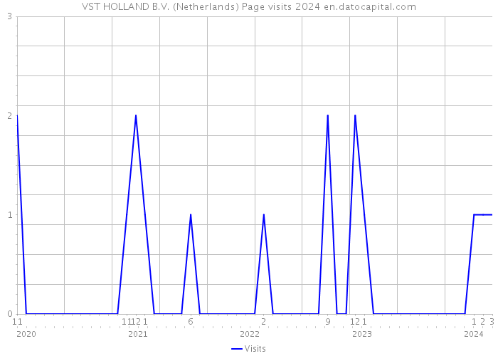 VST HOLLAND B.V. (Netherlands) Page visits 2024 