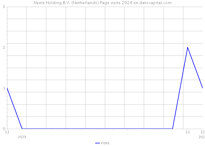 Neele Holding B.V. (Netherlands) Page visits 2024 