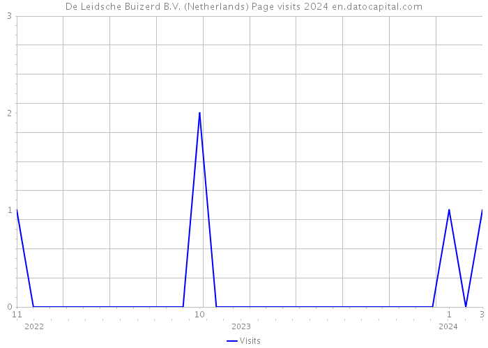 De Leidsche Buizerd B.V. (Netherlands) Page visits 2024 