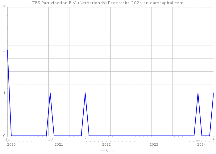 TFS Participation B.V. (Netherlands) Page visits 2024 