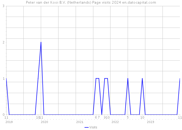 Peter van der Kooi B.V. (Netherlands) Page visits 2024 