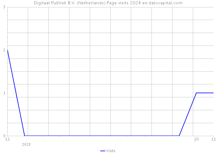 Digitaal Publiek B.V. (Netherlands) Page visits 2024 