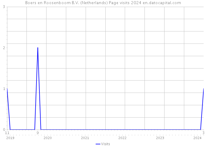 Boers en Roosenboom B.V. (Netherlands) Page visits 2024 