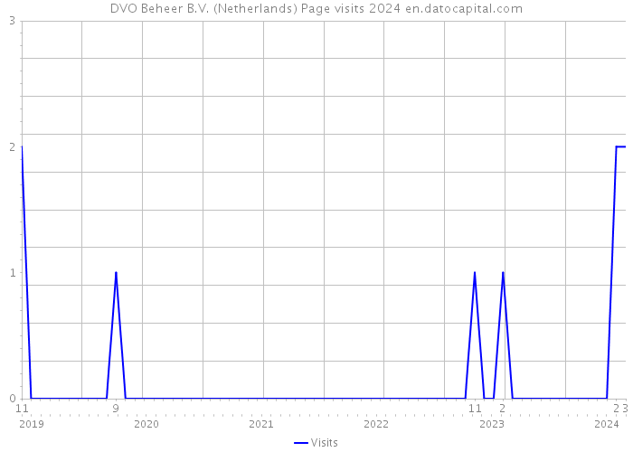 DVO Beheer B.V. (Netherlands) Page visits 2024 