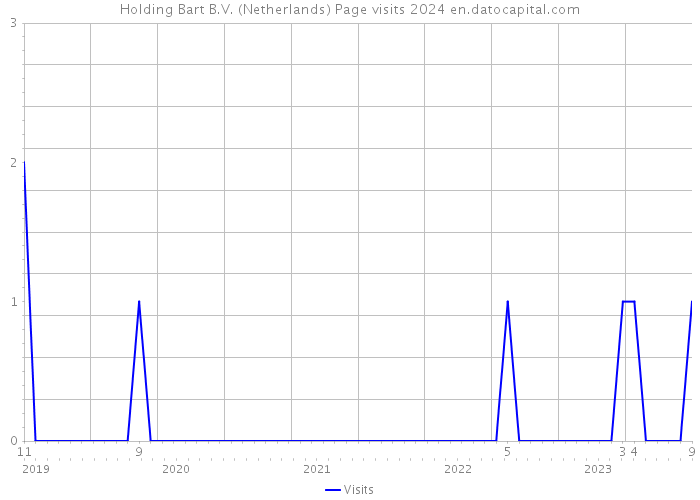 Holding Bart B.V. (Netherlands) Page visits 2024 