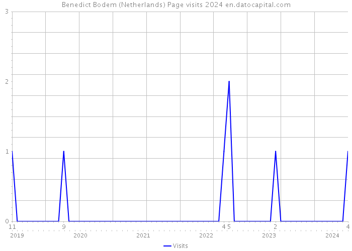 Benedict Bodem (Netherlands) Page visits 2024 
