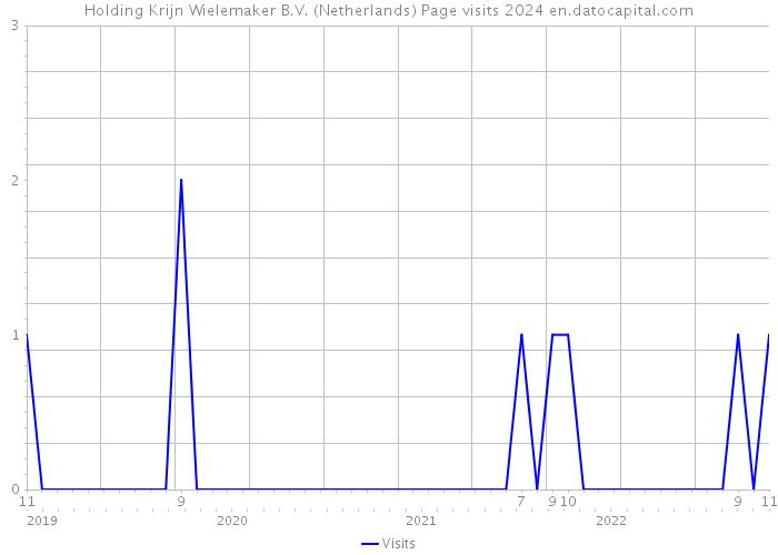 Holding Krijn Wielemaker B.V. (Netherlands) Page visits 2024 