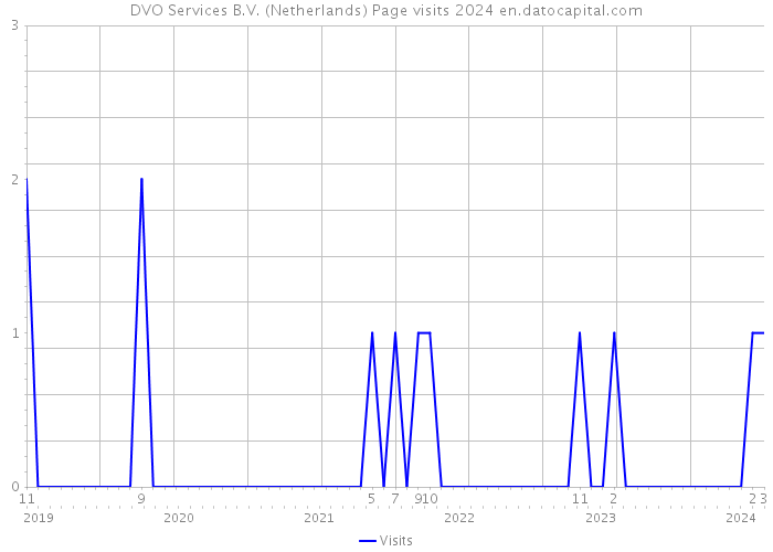 DVO Services B.V. (Netherlands) Page visits 2024 