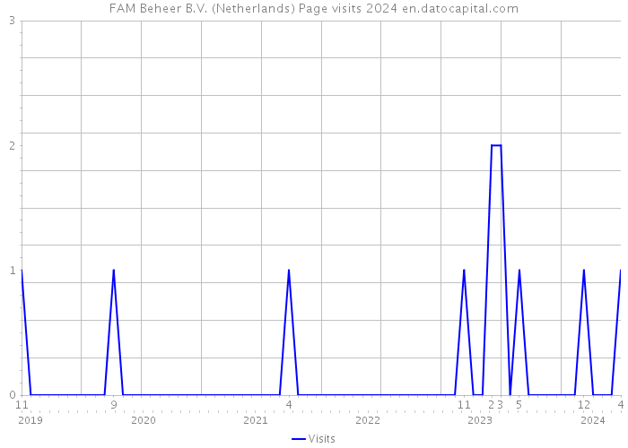 FAM Beheer B.V. (Netherlands) Page visits 2024 
