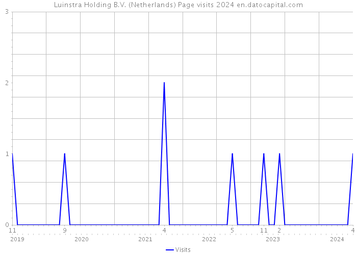 Luinstra Holding B.V. (Netherlands) Page visits 2024 