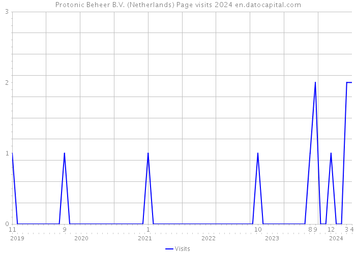Protonic Beheer B.V. (Netherlands) Page visits 2024 