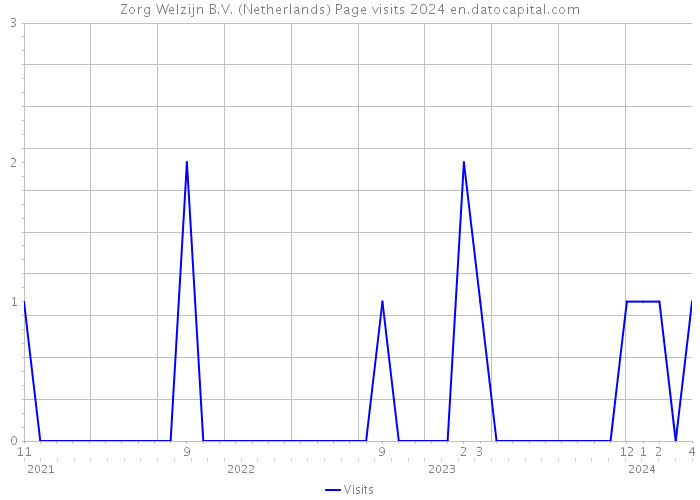 Zorg+Welzijn B.V. (Netherlands) Page visits 2024 