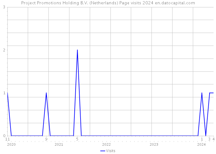 Project Promotions Holding B.V. (Netherlands) Page visits 2024 