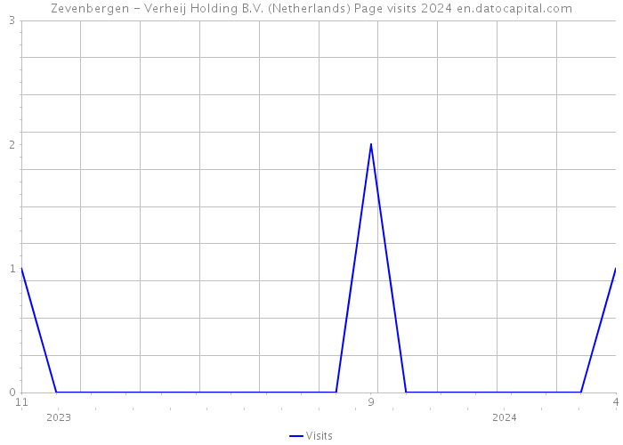 Zevenbergen - Verheij Holding B.V. (Netherlands) Page visits 2024 