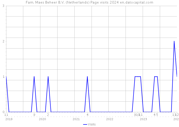 Fam. Maes Beheer B.V. (Netherlands) Page visits 2024 