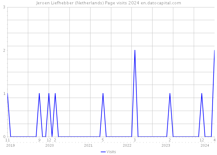 Jeroen Liefhebber (Netherlands) Page visits 2024 