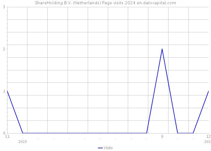 ShareHolding B.V. (Netherlands) Page visits 2024 