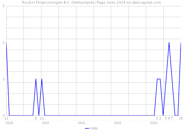 Roobol Financieringen B.V. (Netherlands) Page visits 2024 