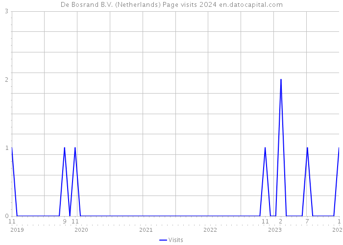 De Bosrand B.V. (Netherlands) Page visits 2024 