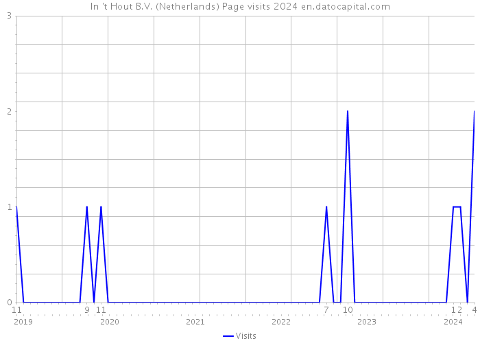 In 't Hout B.V. (Netherlands) Page visits 2024 