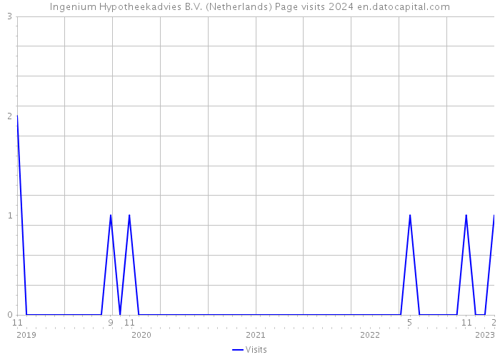 Ingenium Hypotheekadvies B.V. (Netherlands) Page visits 2024 