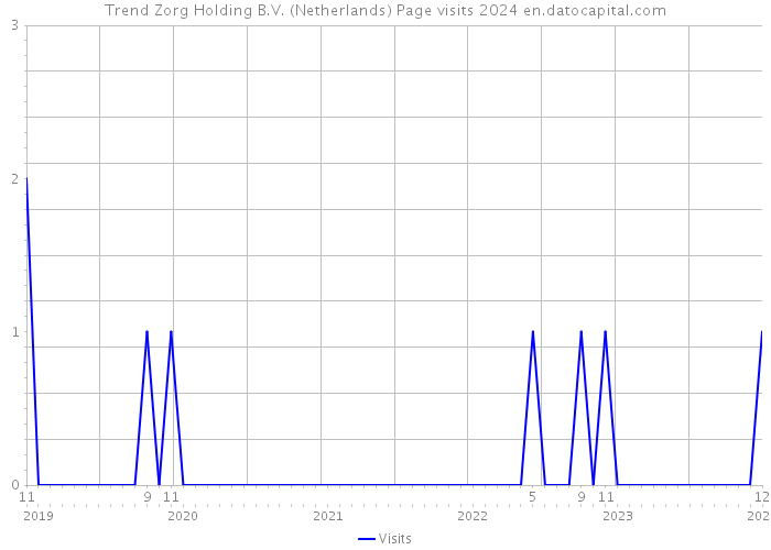 Trend Zorg Holding B.V. (Netherlands) Page visits 2024 