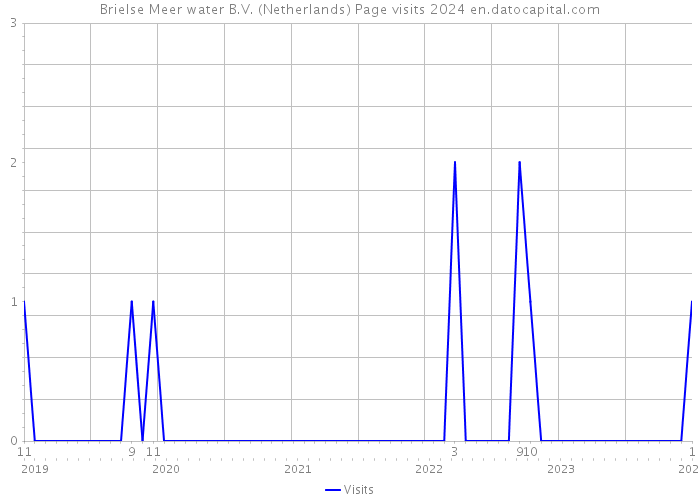 Brielse Meer water B.V. (Netherlands) Page visits 2024 