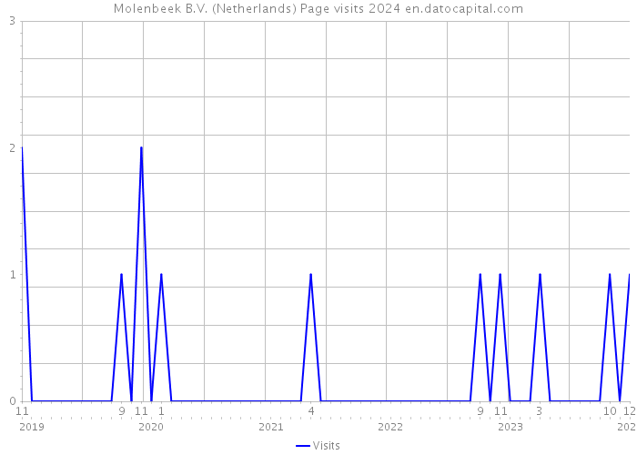 Molenbeek B.V. (Netherlands) Page visits 2024 