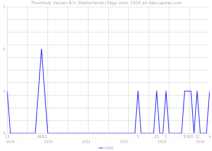 Thuishulp Veluwe B.V. (Netherlands) Page visits 2024 