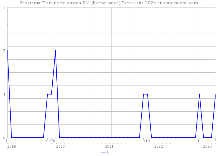 Broersma Transportdiensten B.V. (Netherlands) Page visits 2024 