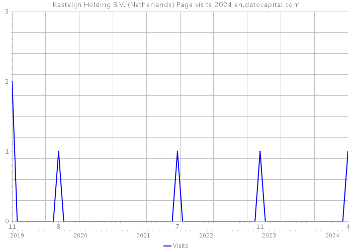 Kastelijn Holding B.V. (Netherlands) Page visits 2024 