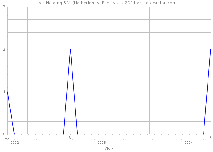 Lois Holding B.V. (Netherlands) Page visits 2024 