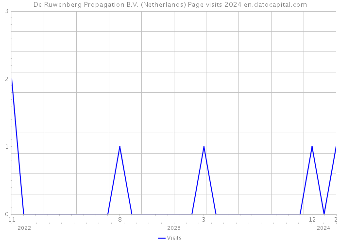 De Ruwenberg Propagation B.V. (Netherlands) Page visits 2024 