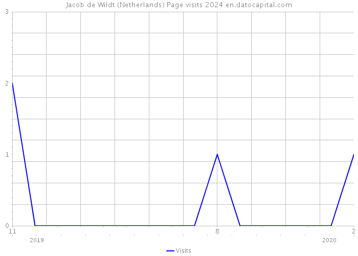 Jacob de Wildt (Netherlands) Page visits 2024 