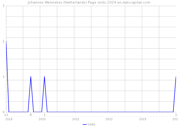 Johannes Wennekes (Netherlands) Page visits 2024 