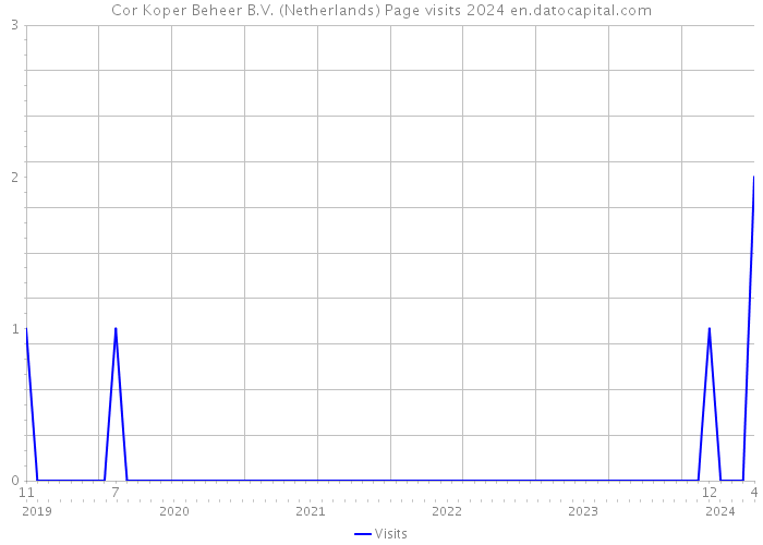 Cor Koper Beheer B.V. (Netherlands) Page visits 2024 