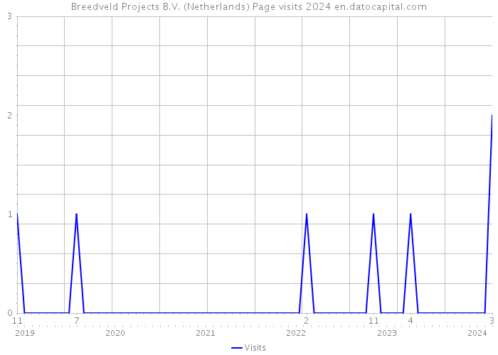 Breedveld Projects B.V. (Netherlands) Page visits 2024 