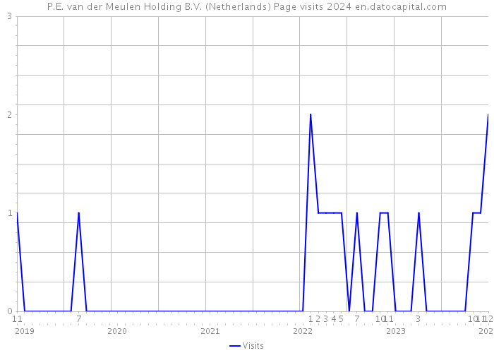 P.E. van der Meulen Holding B.V. (Netherlands) Page visits 2024 
