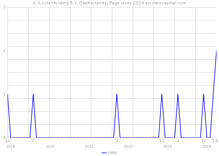 A. Koole Holding B.V. (Netherlands) Page visits 2024 