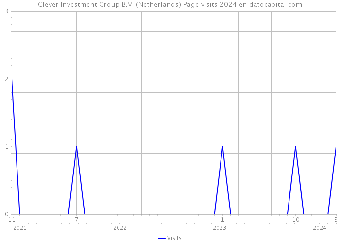 Clever Investment Group B.V. (Netherlands) Page visits 2024 