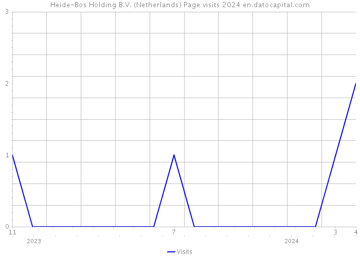 Heide-Bos Holding B.V. (Netherlands) Page visits 2024 