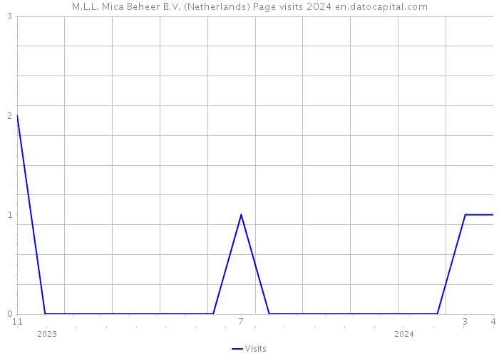 M.L.L. Mica Beheer B.V. (Netherlands) Page visits 2024 