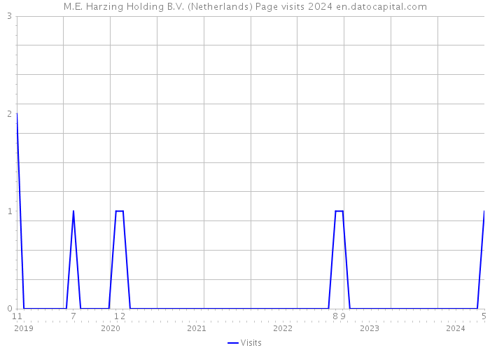 M.E. Harzing Holding B.V. (Netherlands) Page visits 2024 