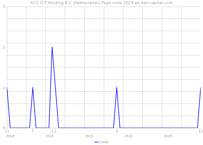 ACC ICT Holding B.V. (Netherlands) Page visits 2024 