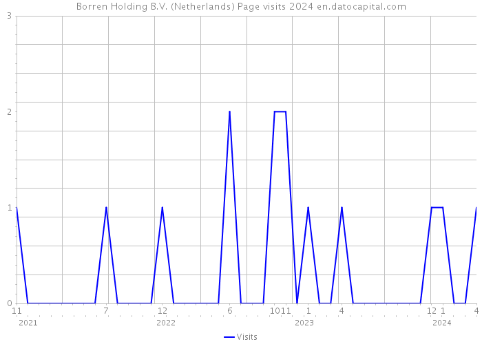 Borren Holding B.V. (Netherlands) Page visits 2024 