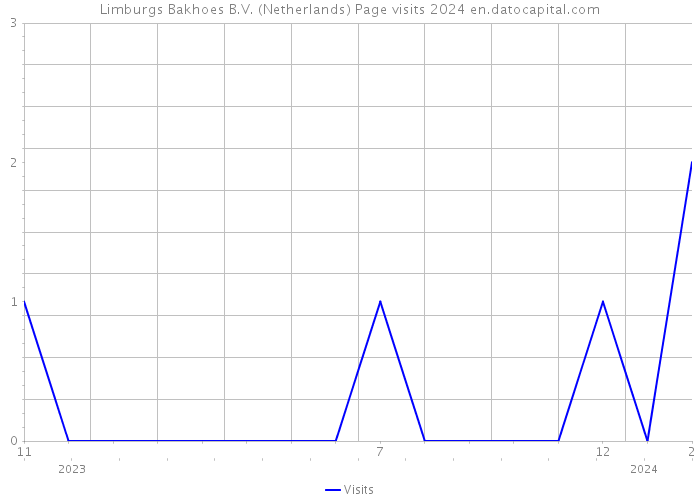 Limburgs Bakhoes B.V. (Netherlands) Page visits 2024 
